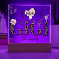 I LOVE MY GIGI SHE'S MAGICAL ACRYLIC LED NIGHT LIGHT PLAQUE LEOPARD PRINT