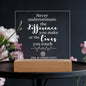NEVER UNDERESTIMATE THE DIFFERENCE YOU MAKE ACRYLIC PLAQUE LOGO BUSINESS NAME