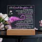 TO MY BEAUTIFUL GRAND DAUGHTER KEEPSAKE LED NIGHT LIGHT UP LAMP ACRYLIC PLAQUE
