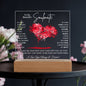 TO MY SOULMATE LED NIGHT LIGHT UP LAMP ACRYLIC PLAQUE