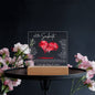TO MY SOULMATE LED NIGHT LIGHT UP LAMP ACRYLIC PLAQUE