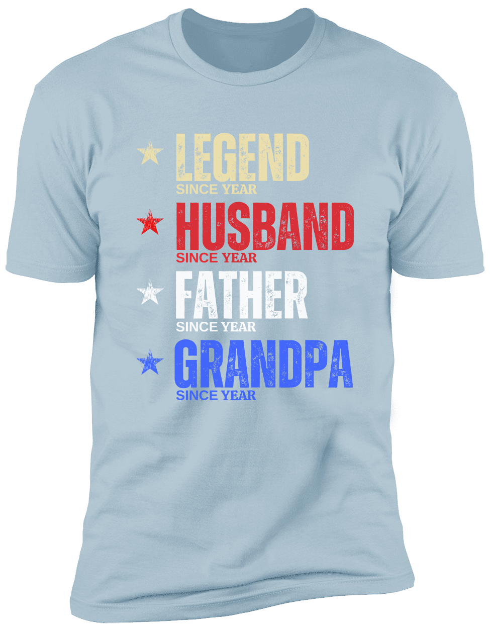 PERSONALIZED LEGEND HUSBAND FATHER GRANDPA TSHIRT FATHER'S DAY 4TH OF JULY BIRTHDAY ANNIVERSARY AMERICA