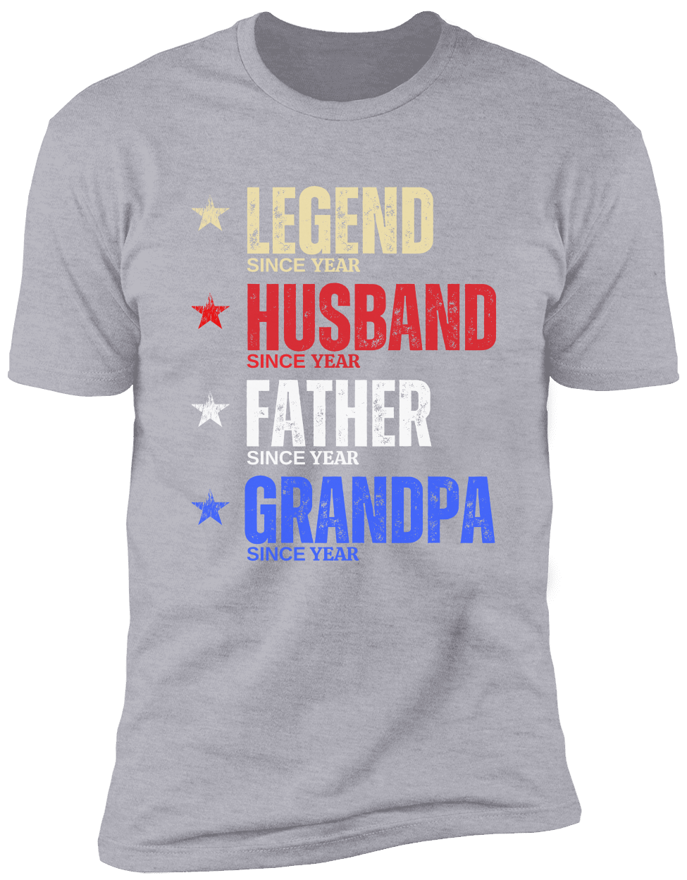 PERSONALIZED LEGEND HUSBAND FATHER GRANDPA TSHIRT FATHER'S DAY 4TH OF JULY BIRTHDAY ANNIVERSARY AMERICA