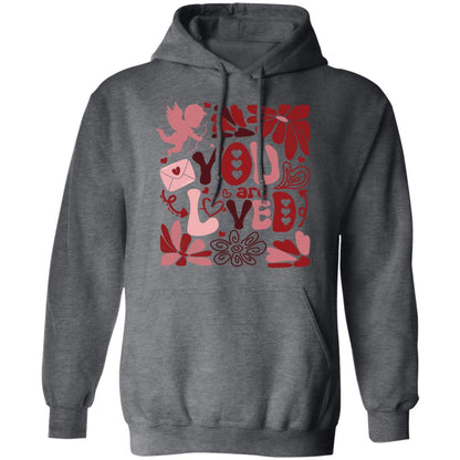 YOU ARE LOVED PULLOVER HOODIE SWEATSHIRT GILDAN