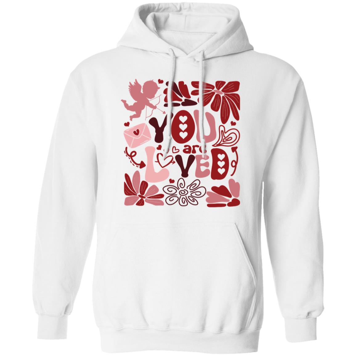 YOU ARE LOVED PULLOVER HOODIE SWEATSHIRT GILDAN