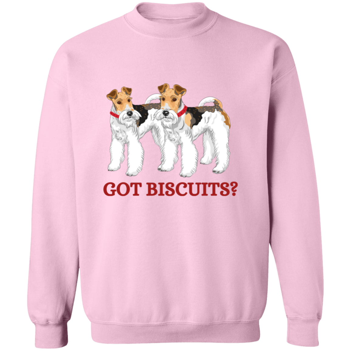 GOT BISCUITS FOX TERRIER CREWNECK SWEATSHIRT