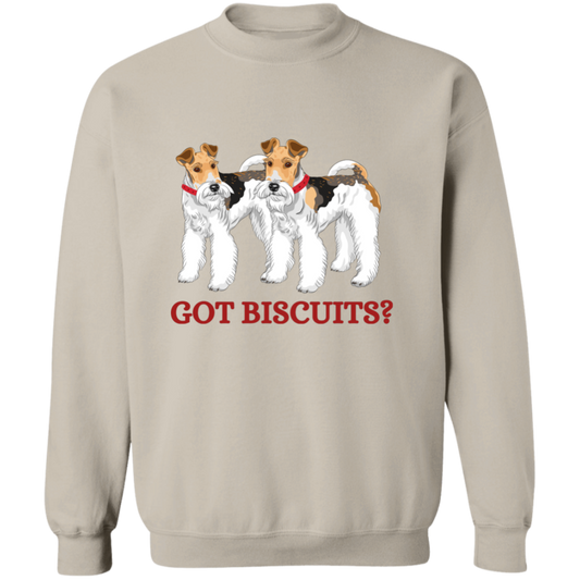 GOT BISCUITS FOX TERRIER CREWNECK SWEATSHIRT