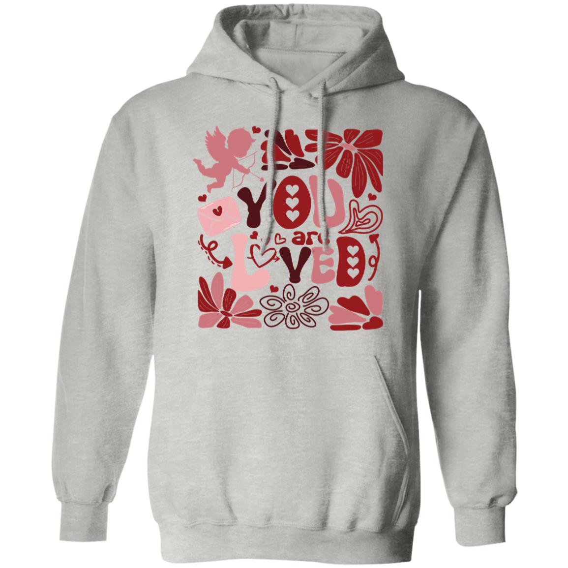 YOU ARE LOVED PULLOVER HOODIE SWEATSHIRT GILDAN