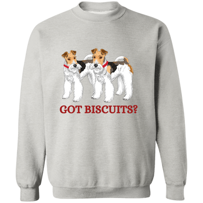 GOT BISCUITS FOX TERRIER CREWNECK SWEATSHIRT