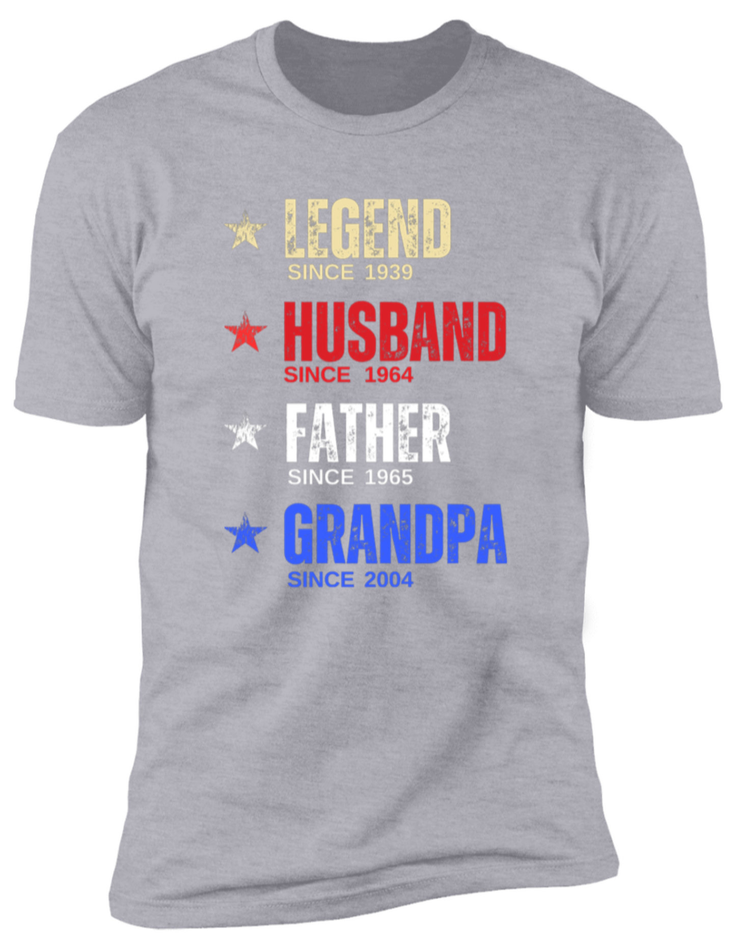 PERSONALIZED LEGEND HUSBAND FATHER GRANDPA TSHIRT FATHER'S DAY 4TH OF JULY BIRTHDAY ANNIVERSARY AMERICA