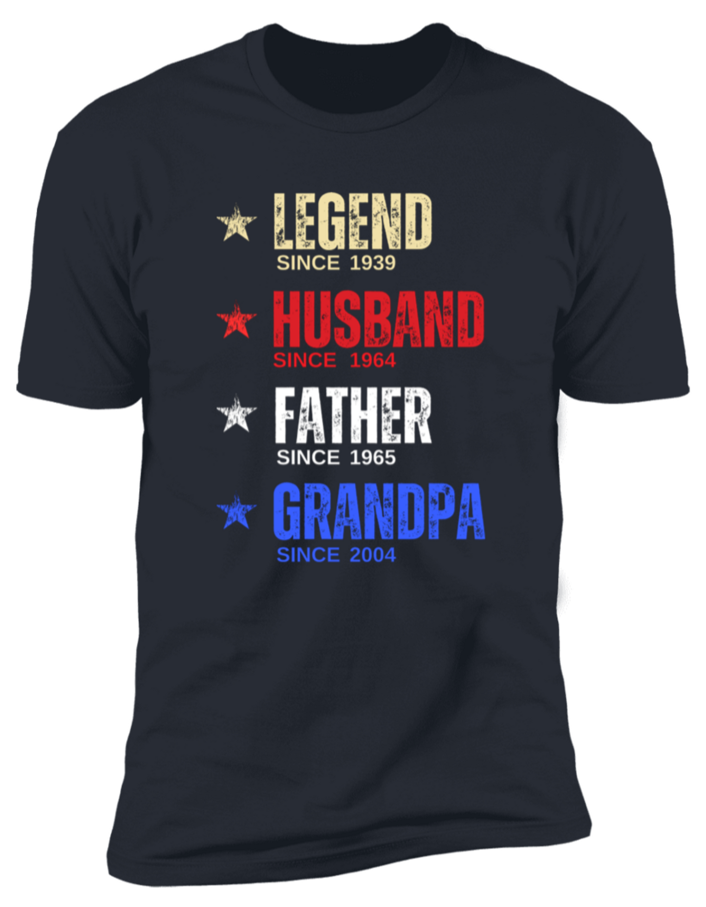 PERSONALIZED LEGEND HUSBAND FATHER GRANDPA TSHIRT FATHER'S DAY 4TH OF JULY BIRTHDAY ANNIVERSARY AMERICA