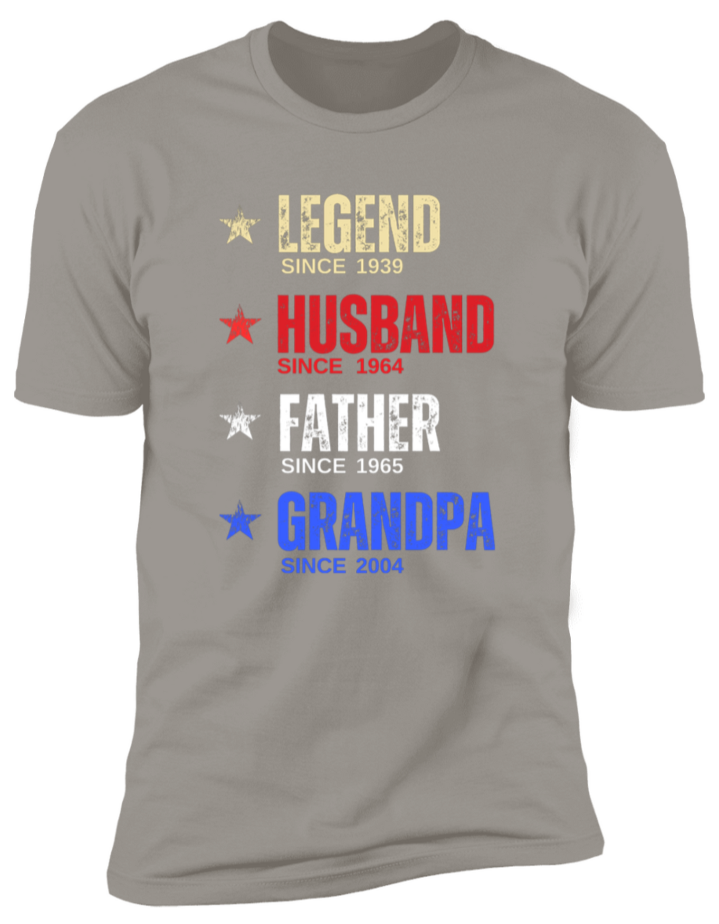 PERSONALIZED LEGEND HUSBAND FATHER GRANDPA TSHIRT FATHER'S DAY 4TH OF JULY BIRTHDAY ANNIVERSARY AMERICA