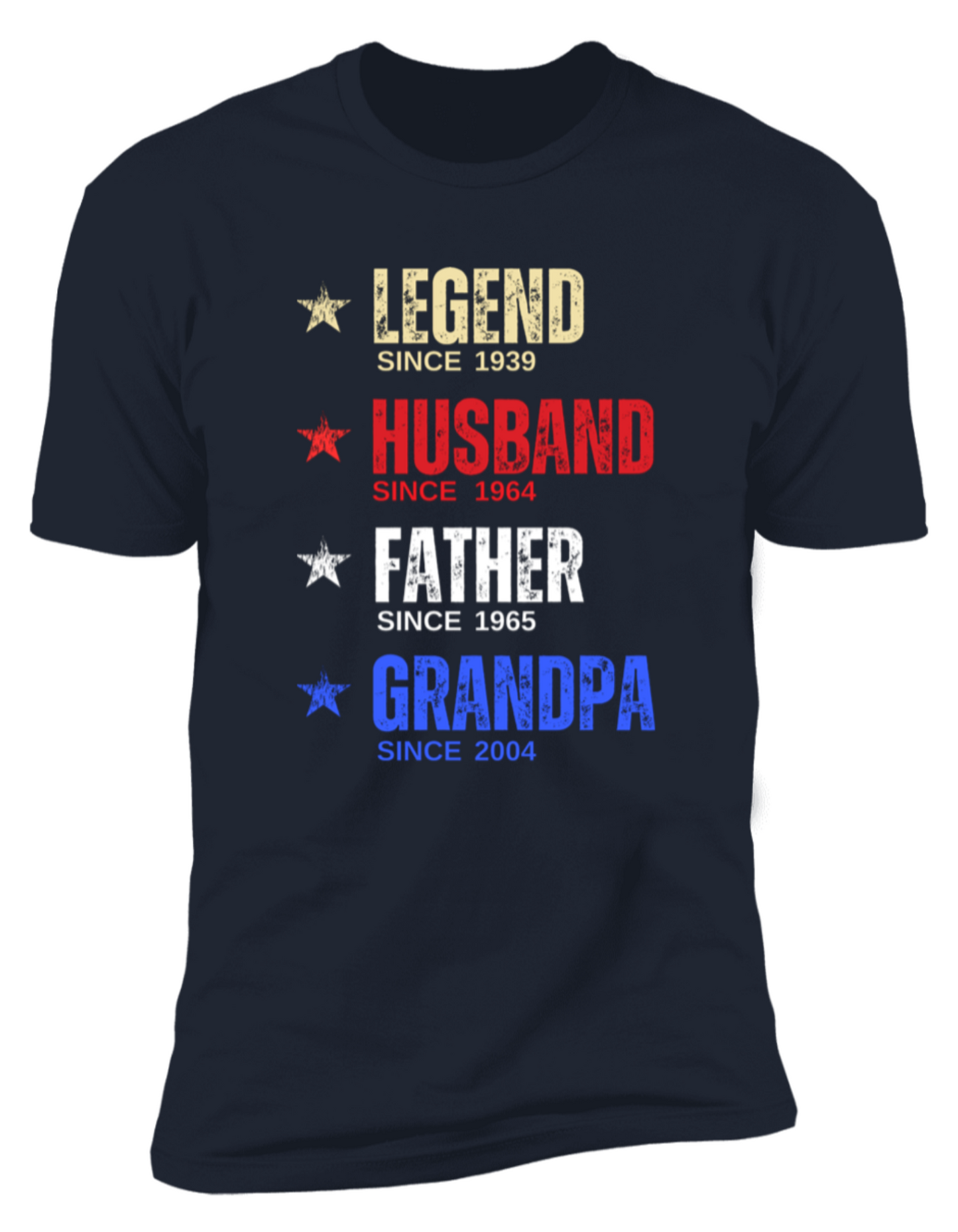 PERSONALIZED LEGEND HUSBAND FATHER GRANDPA TSHIRT FATHER'S DAY 4TH OF JULY BIRTHDAY ANNIVERSARY AMERICA