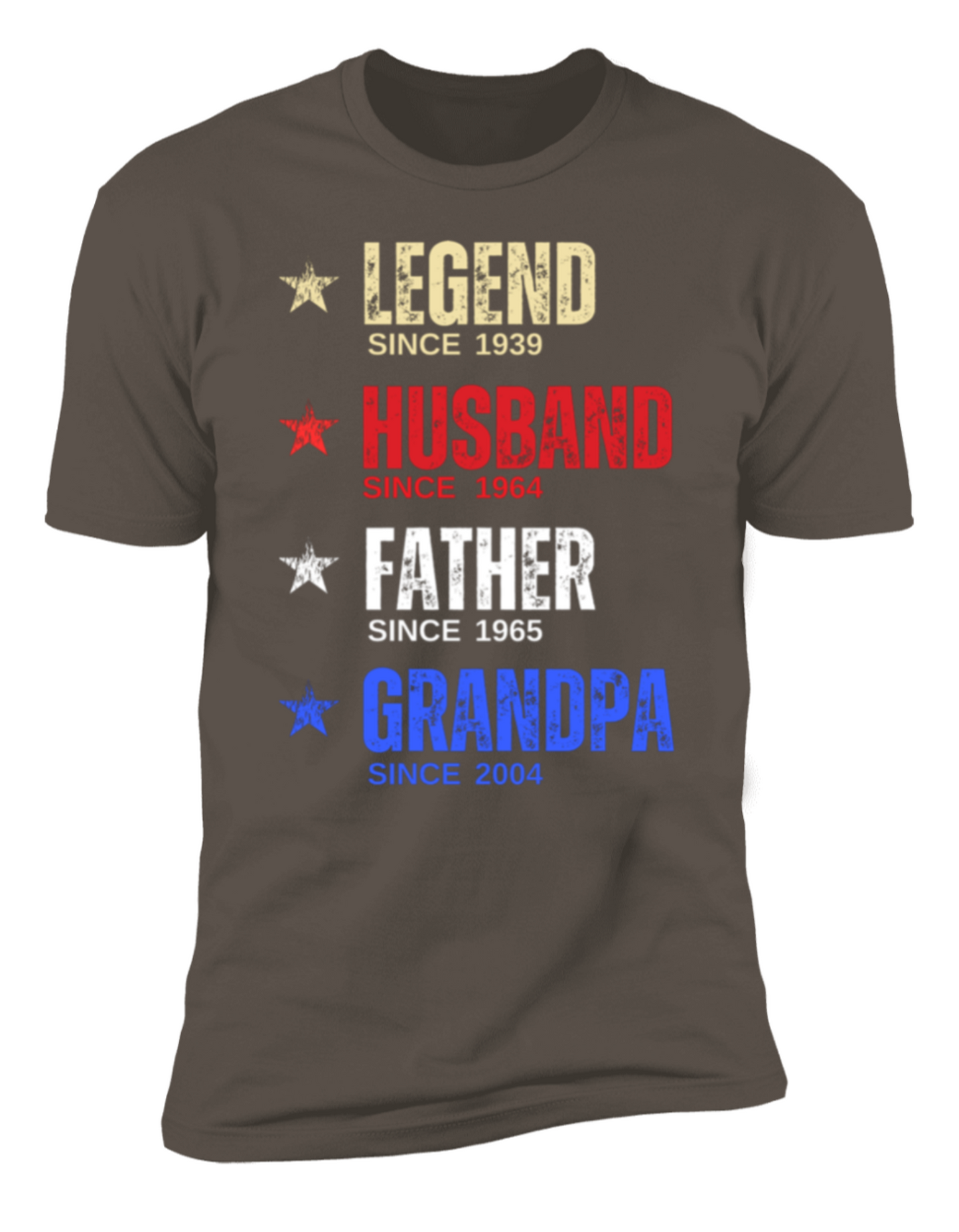 PERSONALIZED LEGEND HUSBAND FATHER GRANDPA TSHIRT FATHER'S DAY 4TH OF JULY BIRTHDAY ANNIVERSARY AMERICA