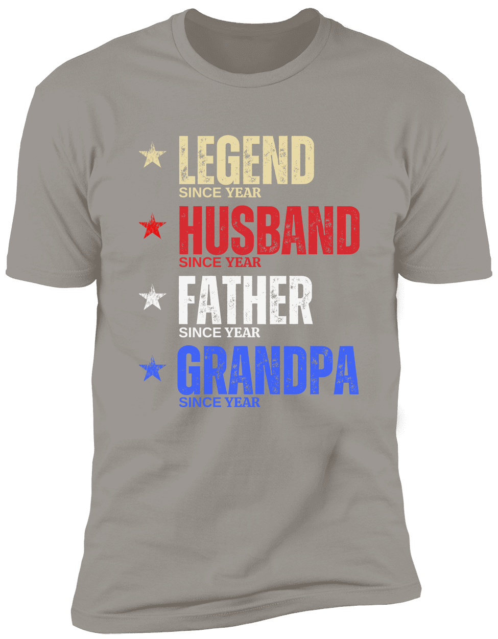 PERSONALIZED LEGEND HUSBAND FATHER GRANDPA TSHIRT FATHER'S DAY 4TH OF JULY BIRTHDAY ANNIVERSARY AMERICA