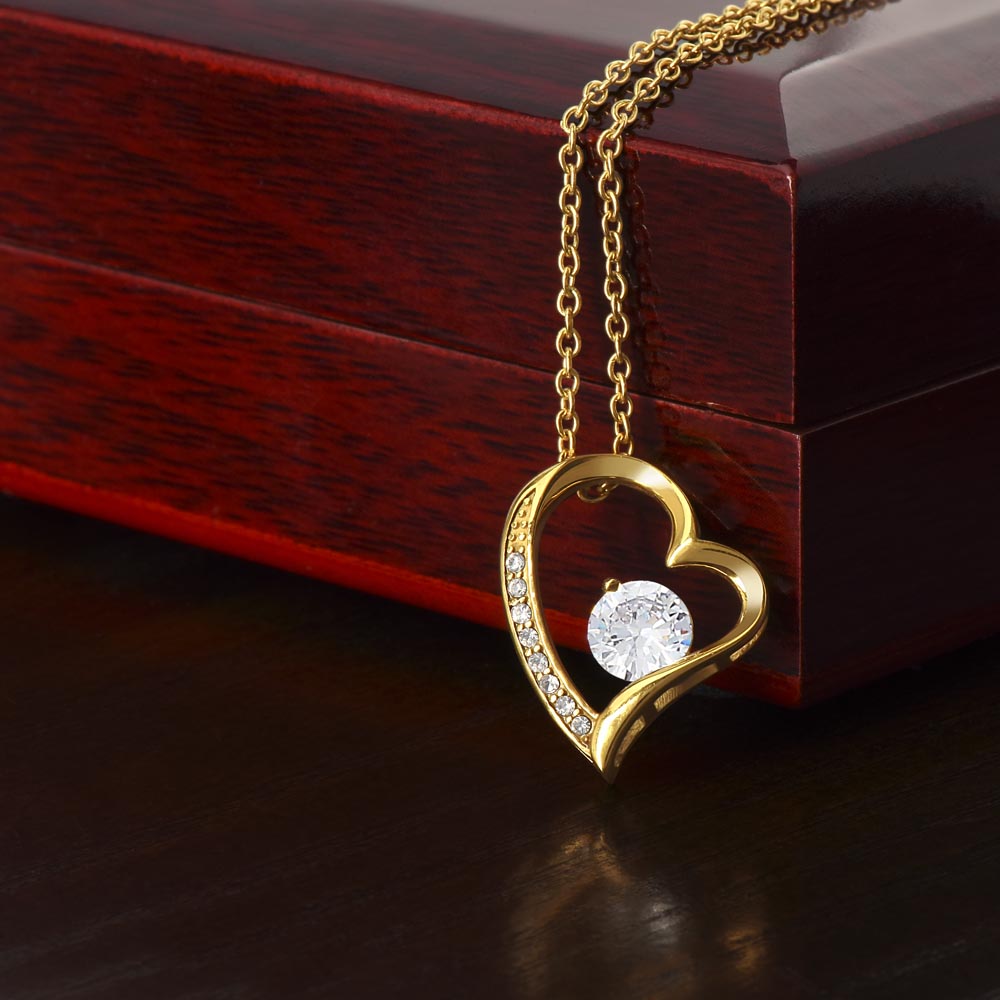 TO MY WONDERFUL MOTHER IN LAW FOREVER LOVE HEART NECKLACE