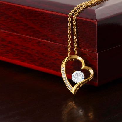 TO MY WONDERFUL MOTHER IN LAW FOREVER LOVE HEART NECKLACE