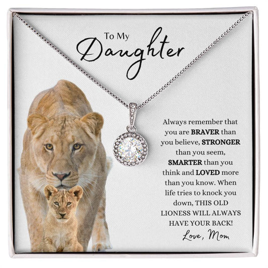 TO MY DAUGHTER ETERNAL HOPE NECKLACE LIONESS