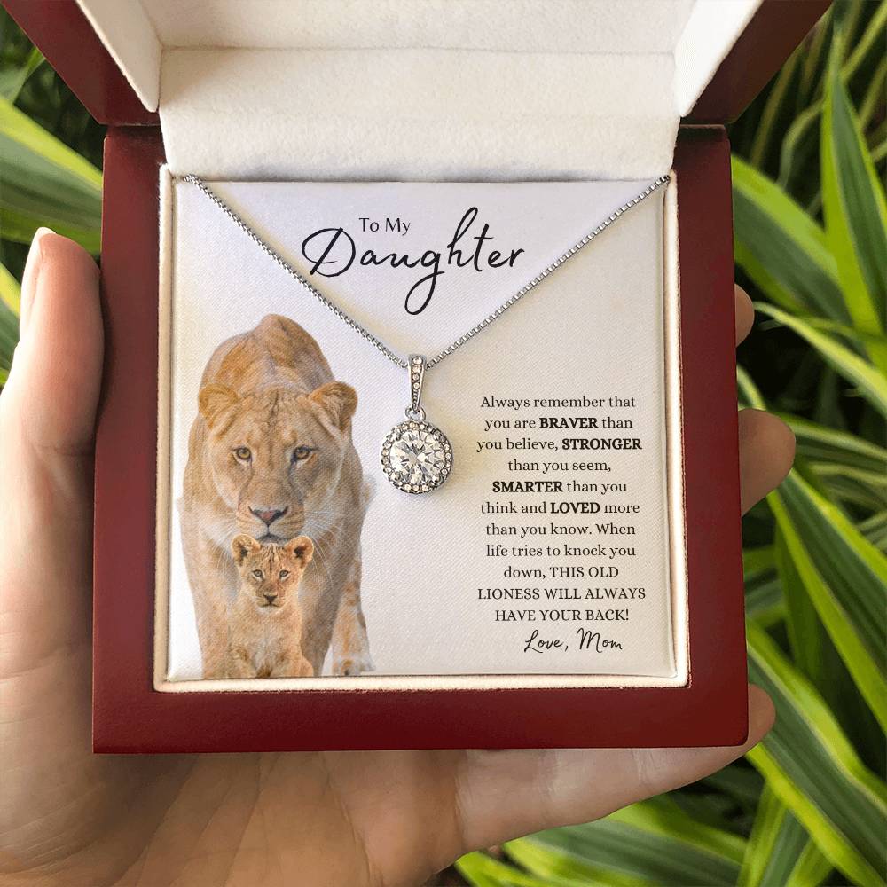 TO MY DAUGHTER ETERNAL HOPE NECKLACE LIONESS