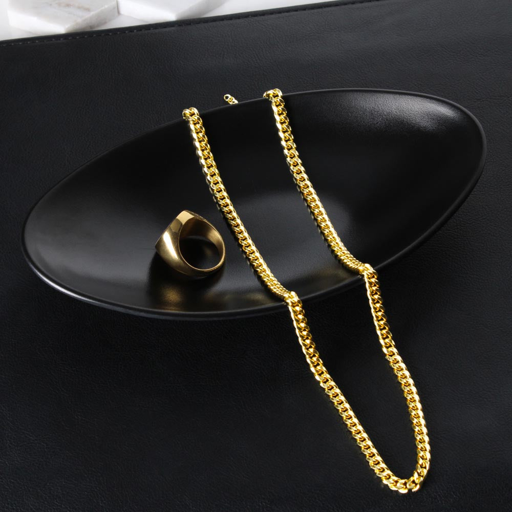Promise Necklace - Cuban Link Chain