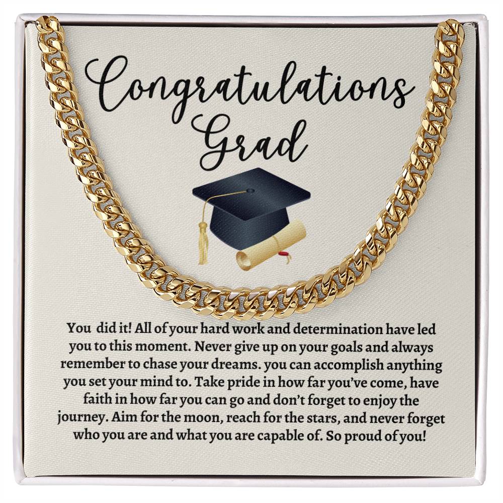 Graduation Cuban Link Chain