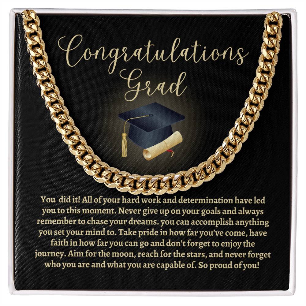 Graduation Cuban Link Chain