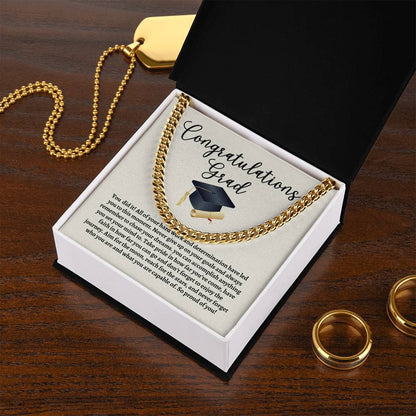 Graduation Cuban Link Chain