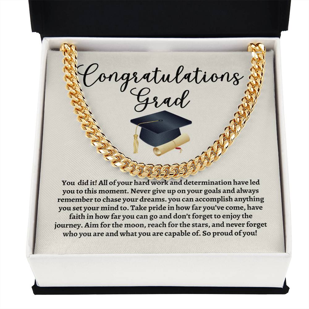 Graduation Cuban Link Chain