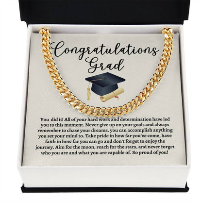 Graduation Cuban Link Chain