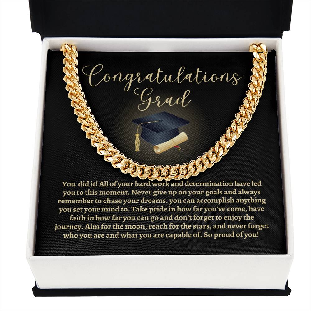 Graduation Cuban Link Chain