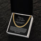 Promise Necklace for him - Cuban Link Chain