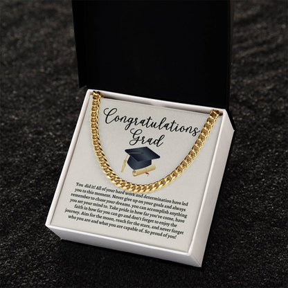 Graduation Cuban Link Chain
