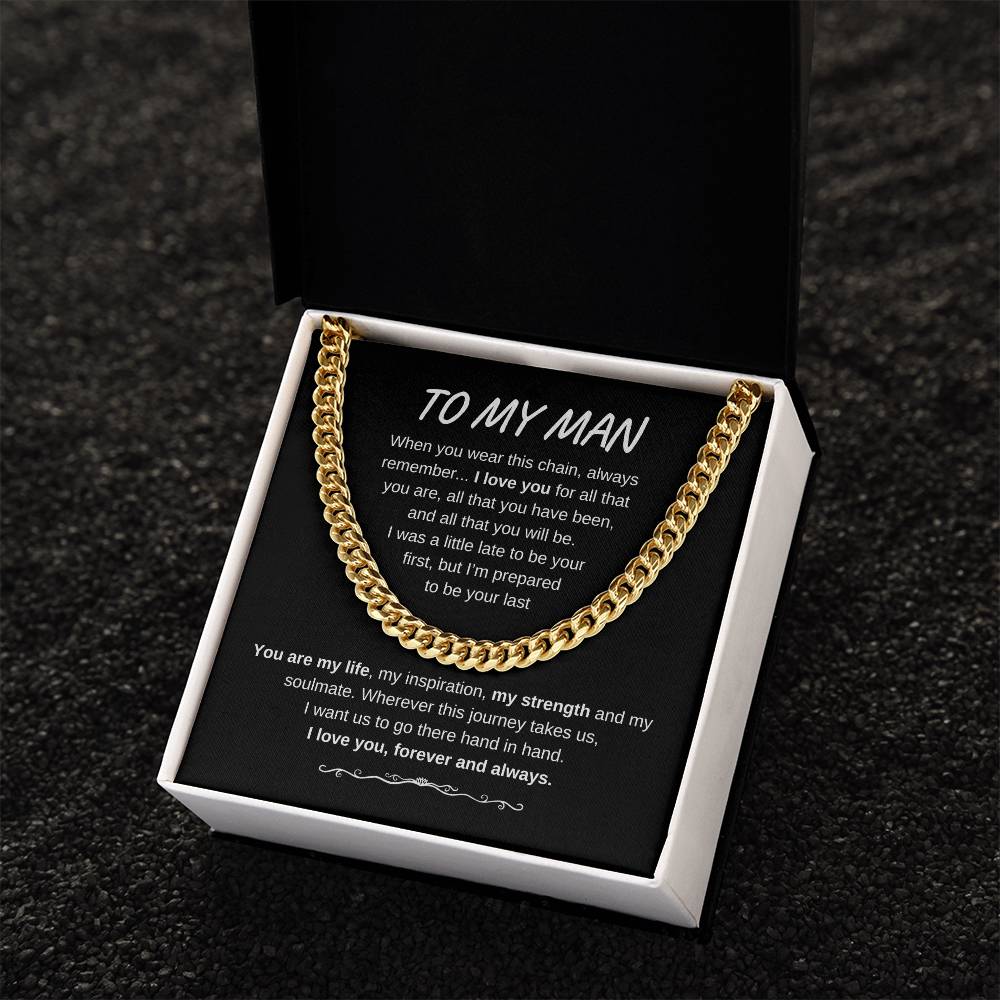 TO MY MAN CUBAN LINK CHAIN