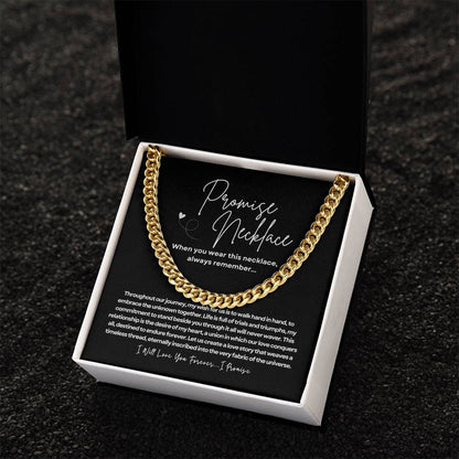 Promise Necklace - Cuban Link Chain