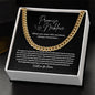Promise Necklace for him - Cuban Link Chain