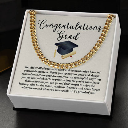 Graduation Cuban Link Chain