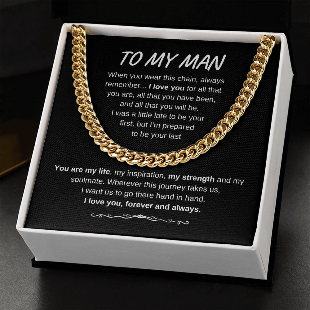 TO MY MAN CUBAN LINK CHAIN