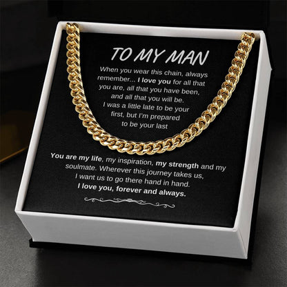 TO MY MAN CUBAN LINK CHAIN