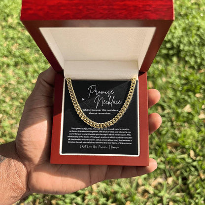 Promise Necklace - Cuban Link Chain