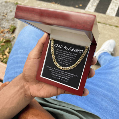 TO MY BOYFRIEND CUBAN LINK CHAIN