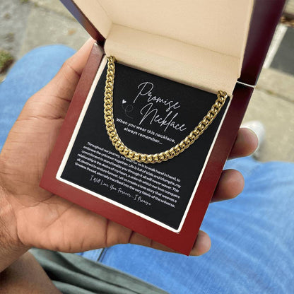 Promise Necklace - Cuban Link Chain