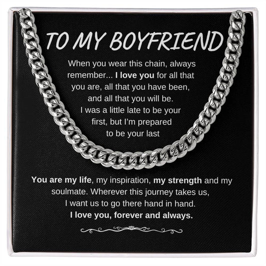 TO MY BOYFRIEND CUBAN LINK CHAIN