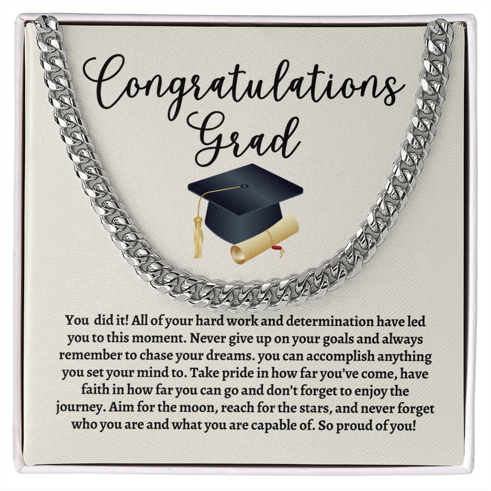 Graduation Cuban Link Chain