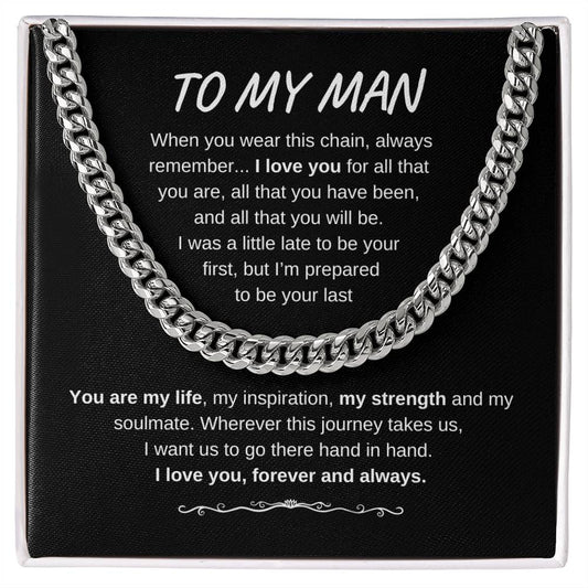 TO MY MAN CUBAN LINK CHAIN