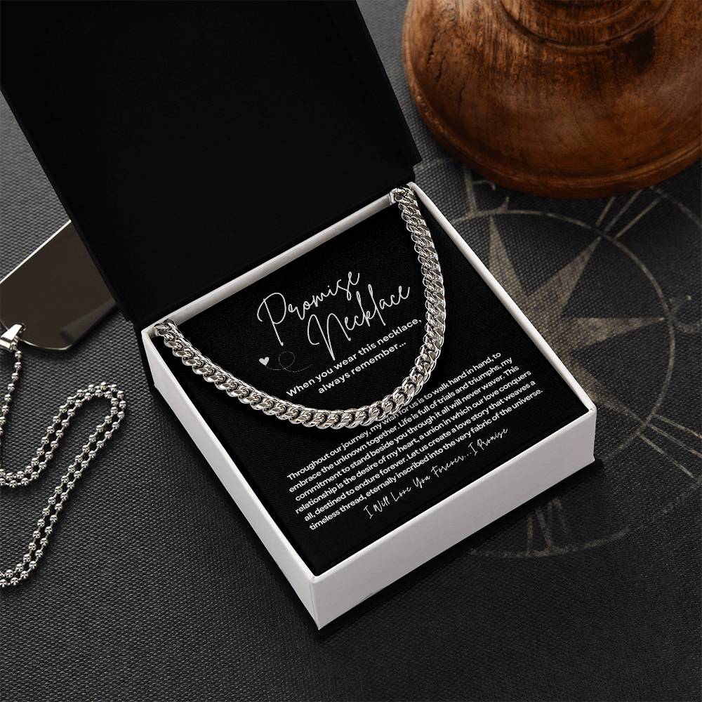 Promise Necklace - Cuban Link Chain