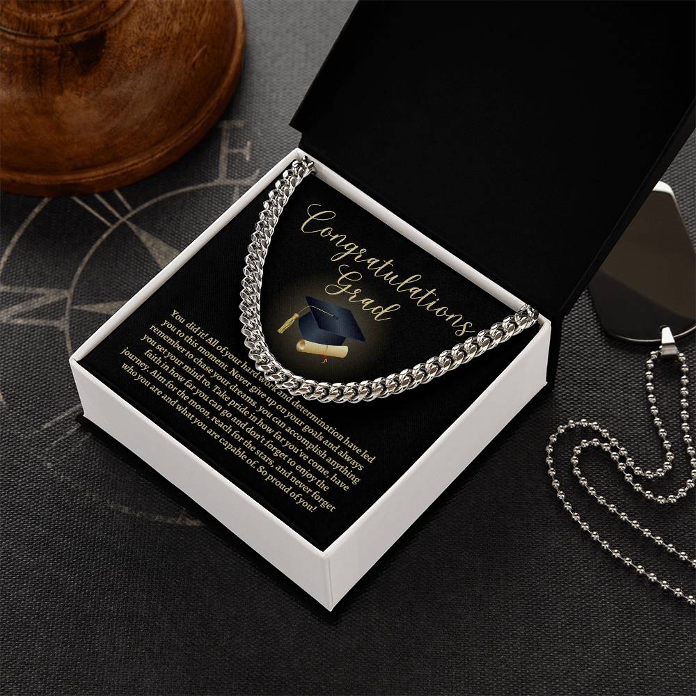 Graduation Cuban Link Chain