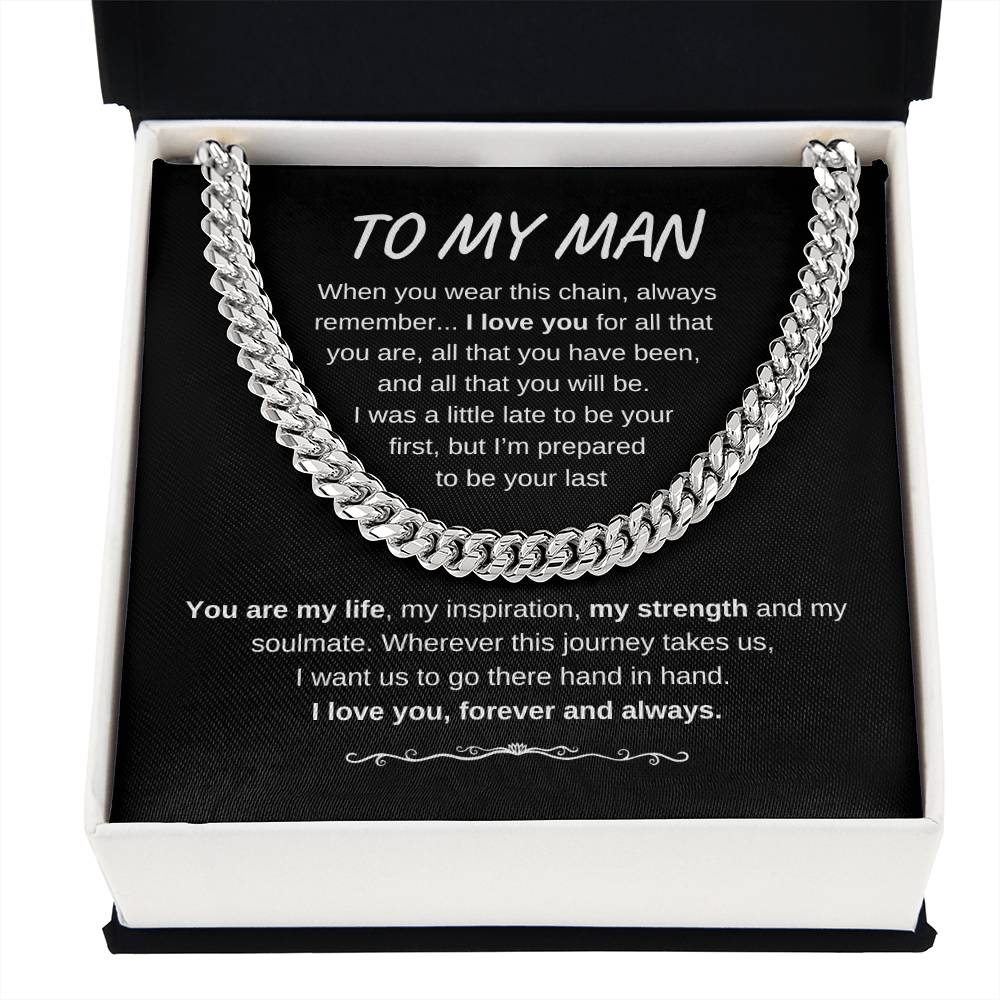 TO MY MAN CUBAN LINK CHAIN