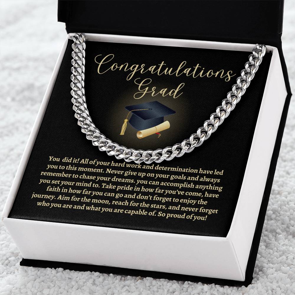 Graduation Cuban Link Chain