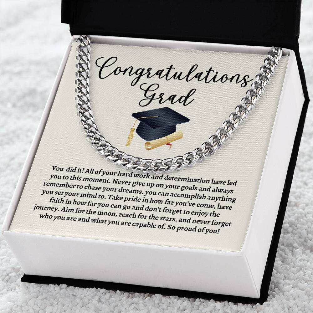 Graduation Cuban Link Chain