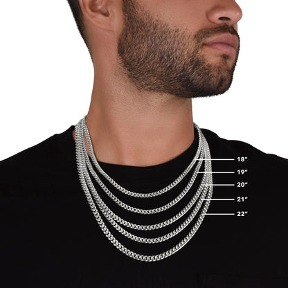 TO MY HUSBAND CUBAN LINK CHAIN